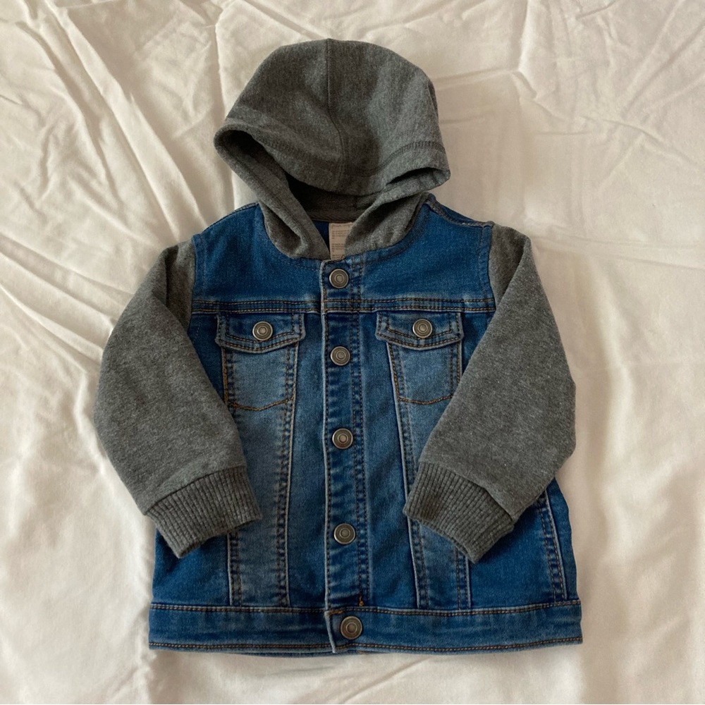 First Impressions Hoodie Jean Jacket Size 18M
